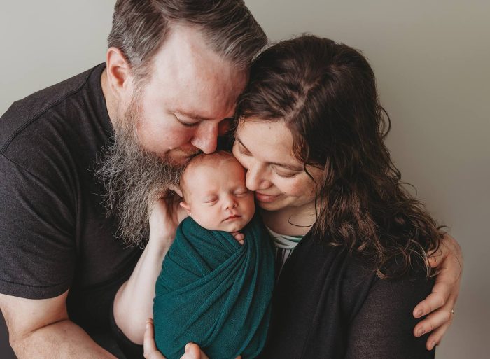 in home newborn session portland oregon