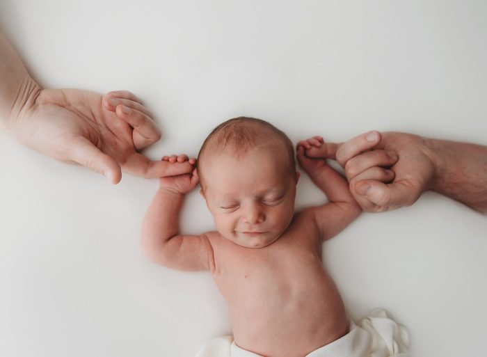 newborn baby smile photography