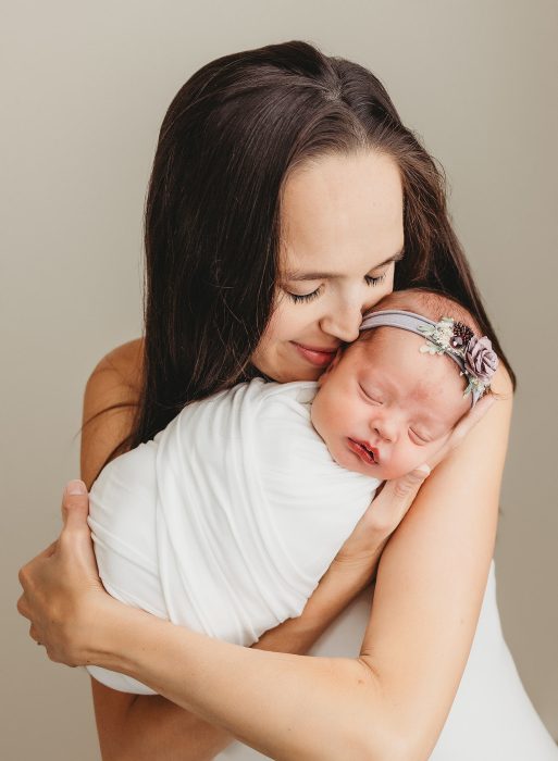 posed newborn photos portland