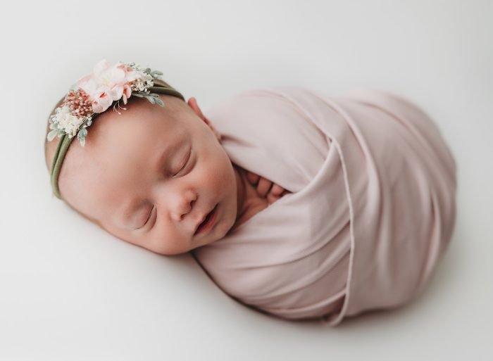 sleeping baby portland newborn photo session