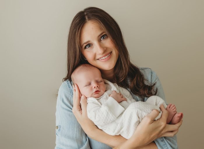 posed newborn photos portland