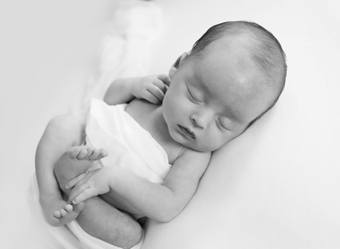 Newborn portraits created during a lifestyle session in NYC