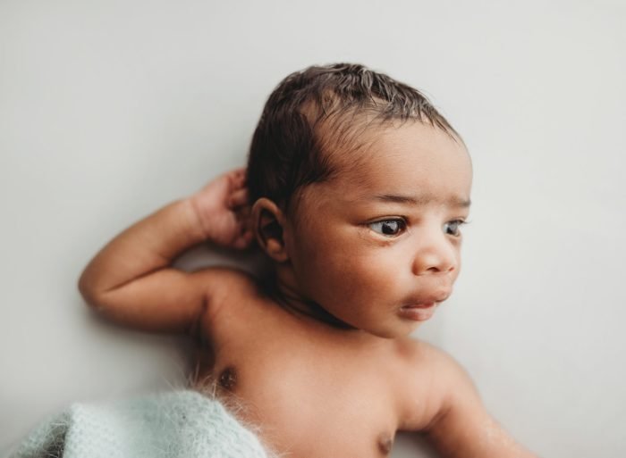 newborn photographer nyc posed baby session