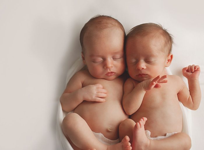 Newborn baby photographed at home in New York City during a relaxed session